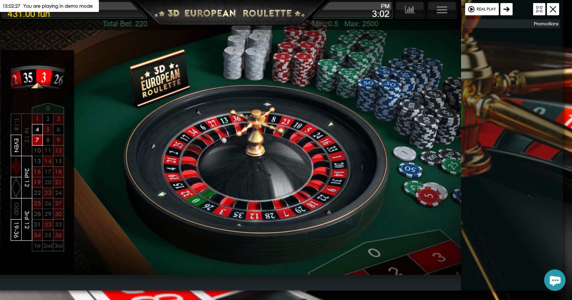 european roulette online for free