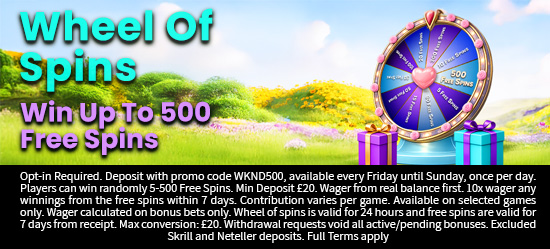 Weekend Wheel Of Spins