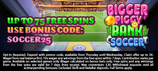 Up to 75 Free Spins
